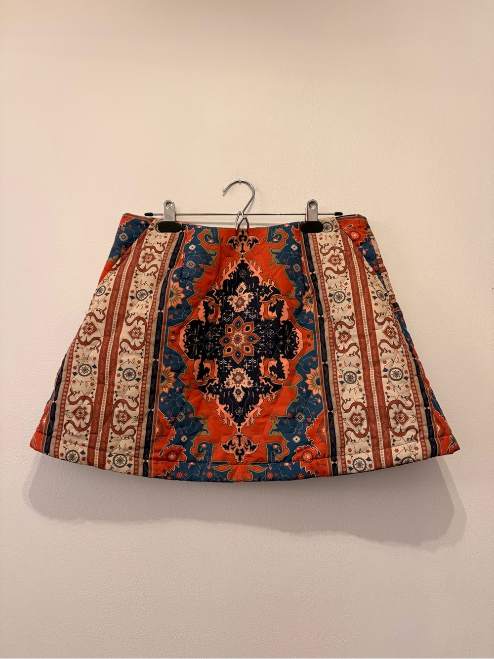 Melody Ehsani Persian Carpet Rug Print A-Line Mini Skirt NWT large limited ed.